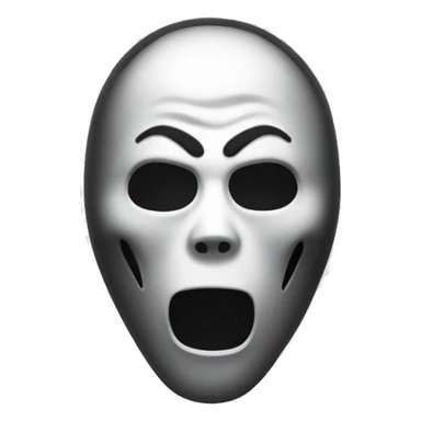 ghost face mask from scream the horror movie sticker