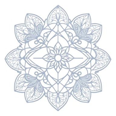 Lace making icon, partially finished lace with intricate patterns, shuttle and thread, delicate details, minimalistic style, clean lines, transparent background. sticker