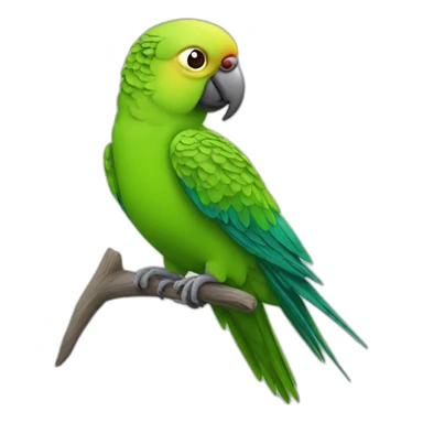 crazy parakeet sticker