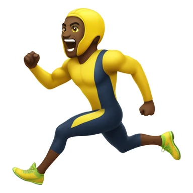 sprinting lemon fast  sticker