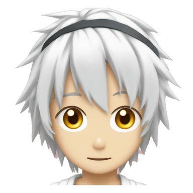 Yukihira soma by foodwars anime. Red spike hairs, yellow eyes and white headband. sticker