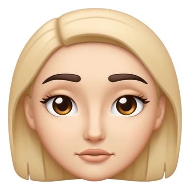 arched eyebrows sticker