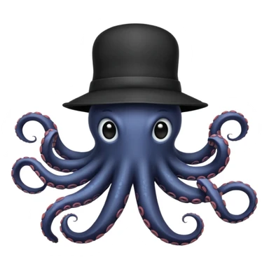 Chapeau en forme de poulpe sticker