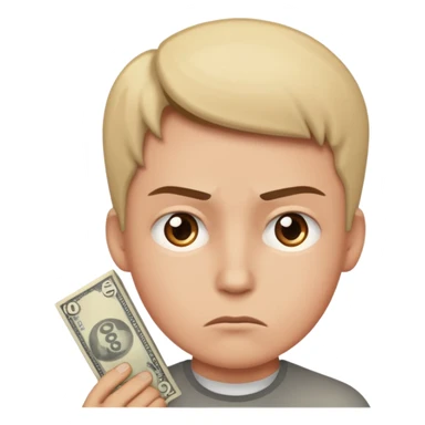 pessoa pensamento de money sticker