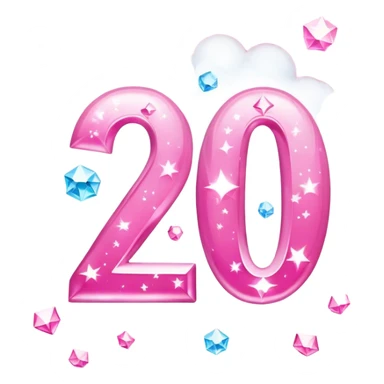 Happy 20th birthday to Dakota written in the sky shining like diamonds with pink sticker