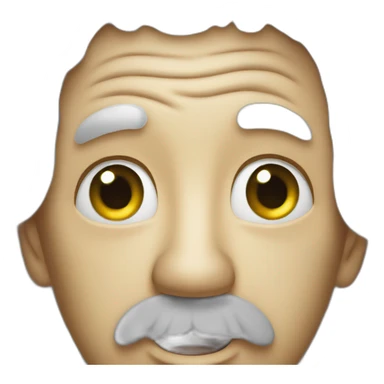 Albert Einstein shocking face sticker