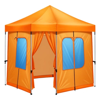spray tan tent sticker