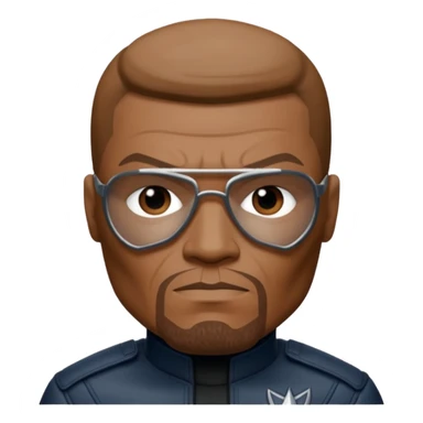 nick fury marvel movies character face only memoji sticker