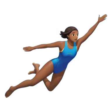 A determined, inexperienced person leaps into a pool named “Confidence,” surrounded by skilled divers already in motion. Their form isn’t perfect, but their focus is unshakable. Eyes forward, body strong, they dive in with purpose—driven not by mastery, but by the will to grow. pool,determination. sticker