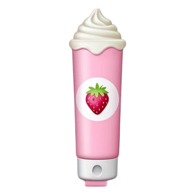 Strawberry milkshake lip balm  sticker