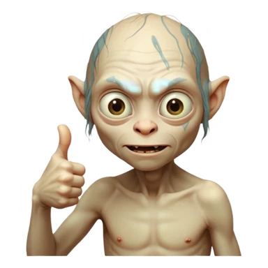thumbs up golum sticker