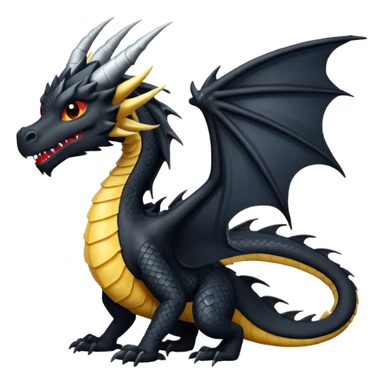 Fourth wing black morningstar dragon  sticker
