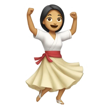 Filipino lady dancing sticker