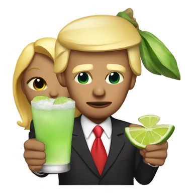 Donald trump with margarita sticker