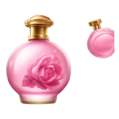 Vintage perfume pink sticker