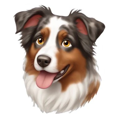 Red merle Australian shepherd  sticker