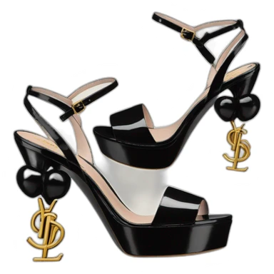 Ysl heel sandal TRIBUTE PLATFORM SANDAL black PATENT LEATHER sticker