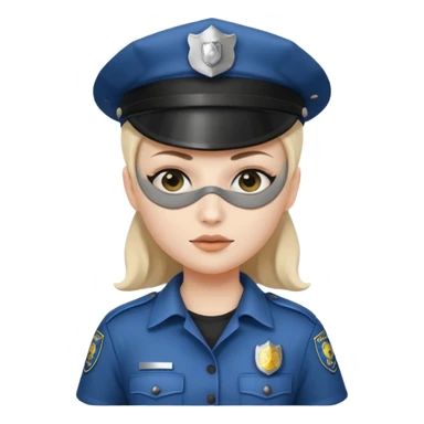 thief with police hat, thief mask,prison dress. sticker