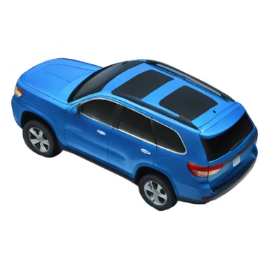 Blue suv melting into a puddle in the sun sticker