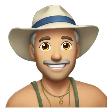 Robert Scott Wilson as a beach bum sticker
