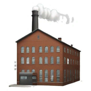 old factory with chimney sticker