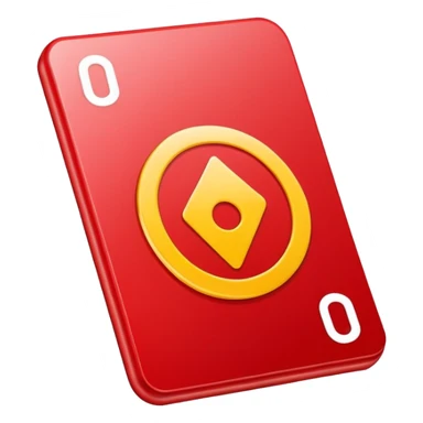 Red Uno reverse card  sticker