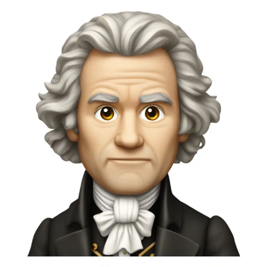 Beethoven big head banjo sticker