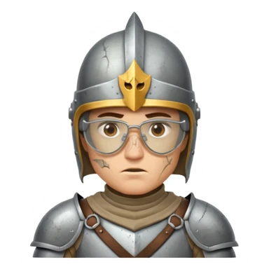 Knights with Glasses: Knight with cracked lenses after battle



















 sticker