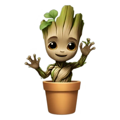 Baby groot approve sticker