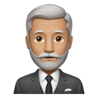 Slightly gray with frencb beard graying indian guy in suit with a bentley names professor bw tlt sticker