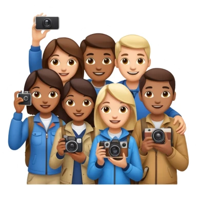 Tourists Taking Photo sticker