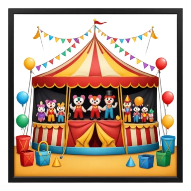 circus backstage sticker