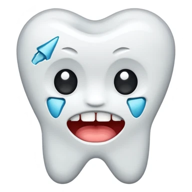 broken tooth with no face sticker