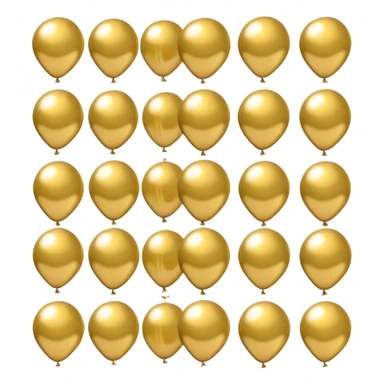 20 number in gold balloons sticker