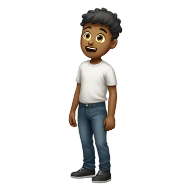 A boy farting sticker