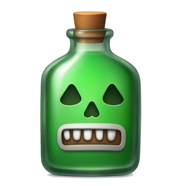 poison bottle sticker