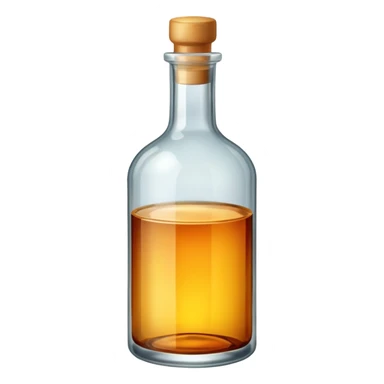 bottle of glass with alcohol sticker