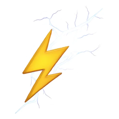 card with a lightning sticker