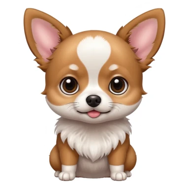 very cute big eyes kawaii chihuahua sticker