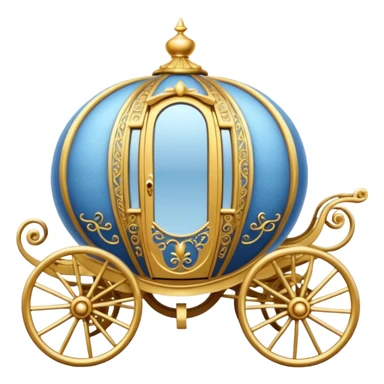 Cinderella round carriage sticker