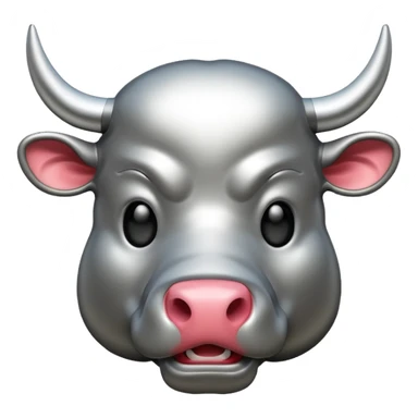 Bull emogi ,make it cool  sticker
