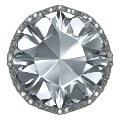 insignia de forma de diamante color plata sticker