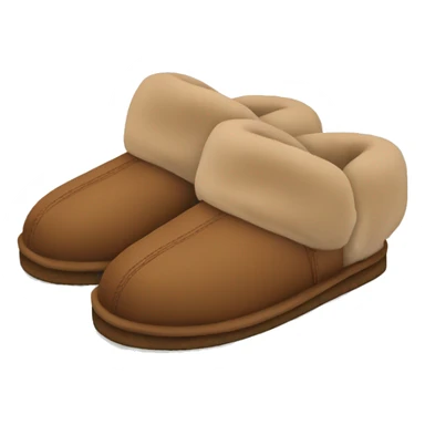 Ugg slippers brown sticker