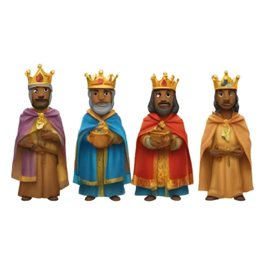Los tres reyes magos encima de camellos sticker