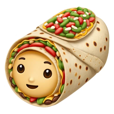 Bean burrito sticker