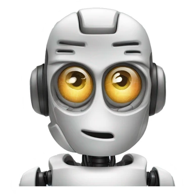 create an emoji that demonstrates artificial intelligence and AI science, coarobotshing AI brain. Make it not a humanor robot sticker