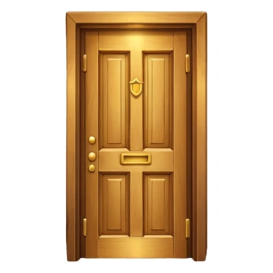 opened door with golden light shining out sticker