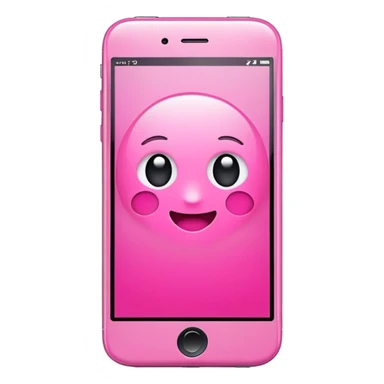 Pink Smart phone  sticker