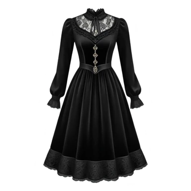 Gothic Victorian antique vintage edgy dress  sticker