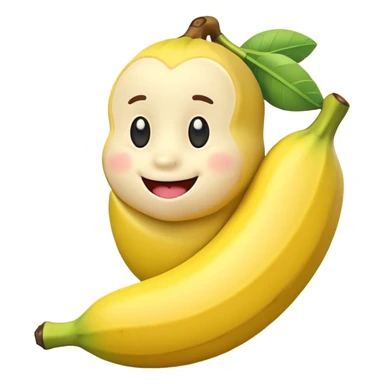 Cartoon cute banana toy sticker